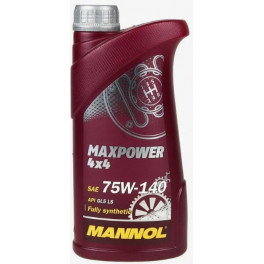 Масло 75w140 Mannol Maxpower 4x4 1 л Масло 75w140 Mannol Maxpower 4x4 1 л