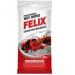 Салфетки влажные FELIX для салона