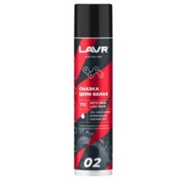 Смазка цепи Белая, LAVR  Ln7712  400 мл ( уп.12 шт)