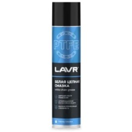 Смазка белая цепная с PTFE LAVR. Ln1741 400мл ( уп.12 шт)