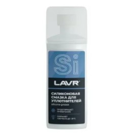 Cмазка cиликоновая для уплотнительных резинок Губка-аппликатор, LAVR Ln1540 100 мл ( уп.24 шт)